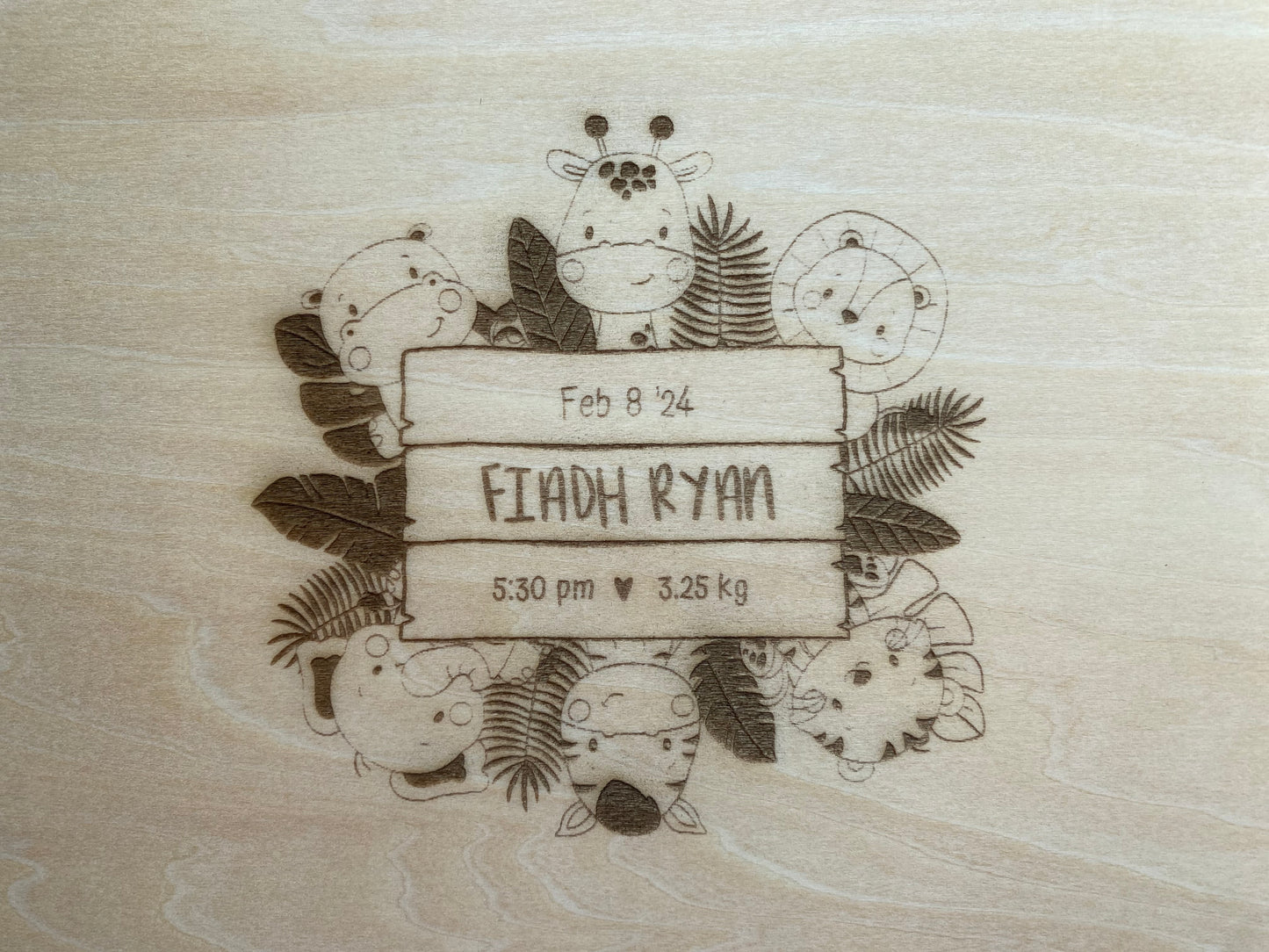 Wooden Memory Boxes to Celebrate New Arrivals